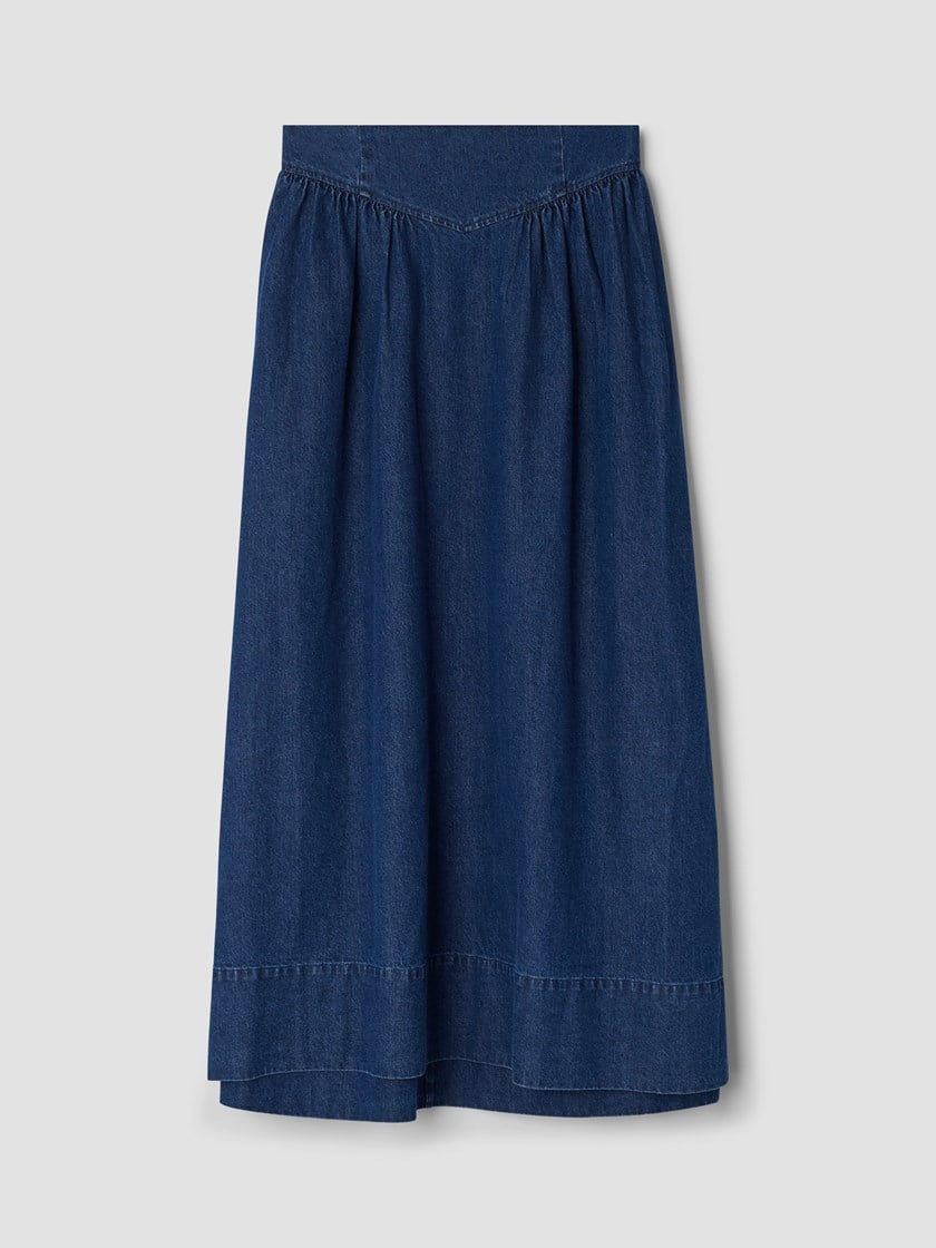 Delta denimskjørt Stonewashed