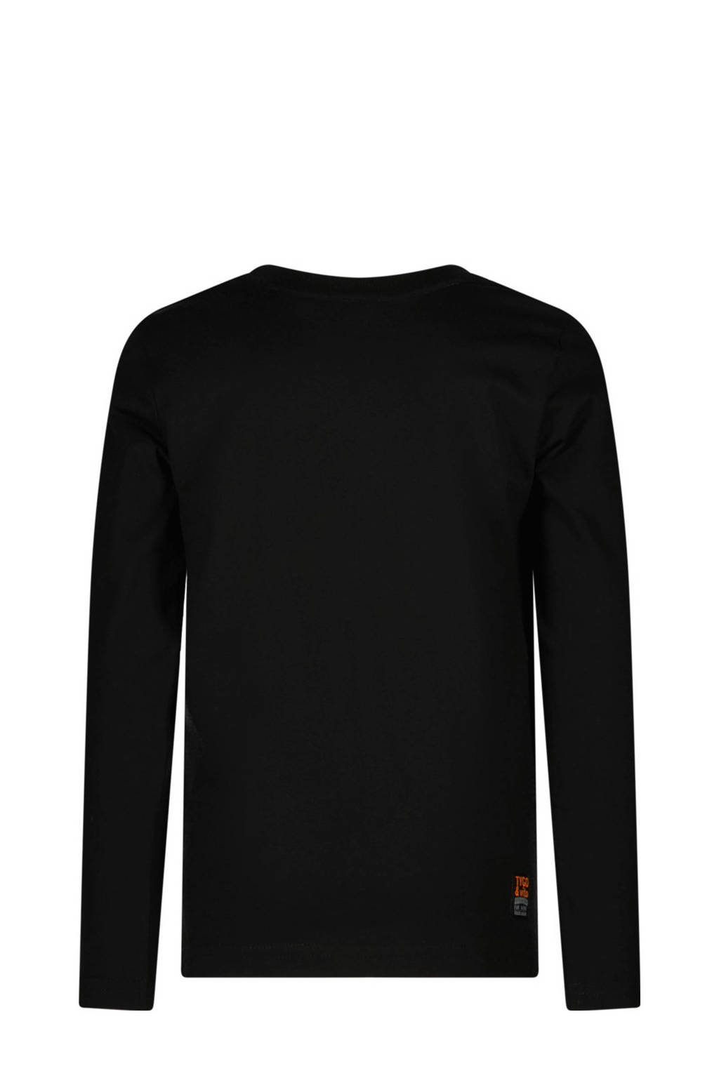 TYGO & vito longsleeve Max met printopdruk zwart