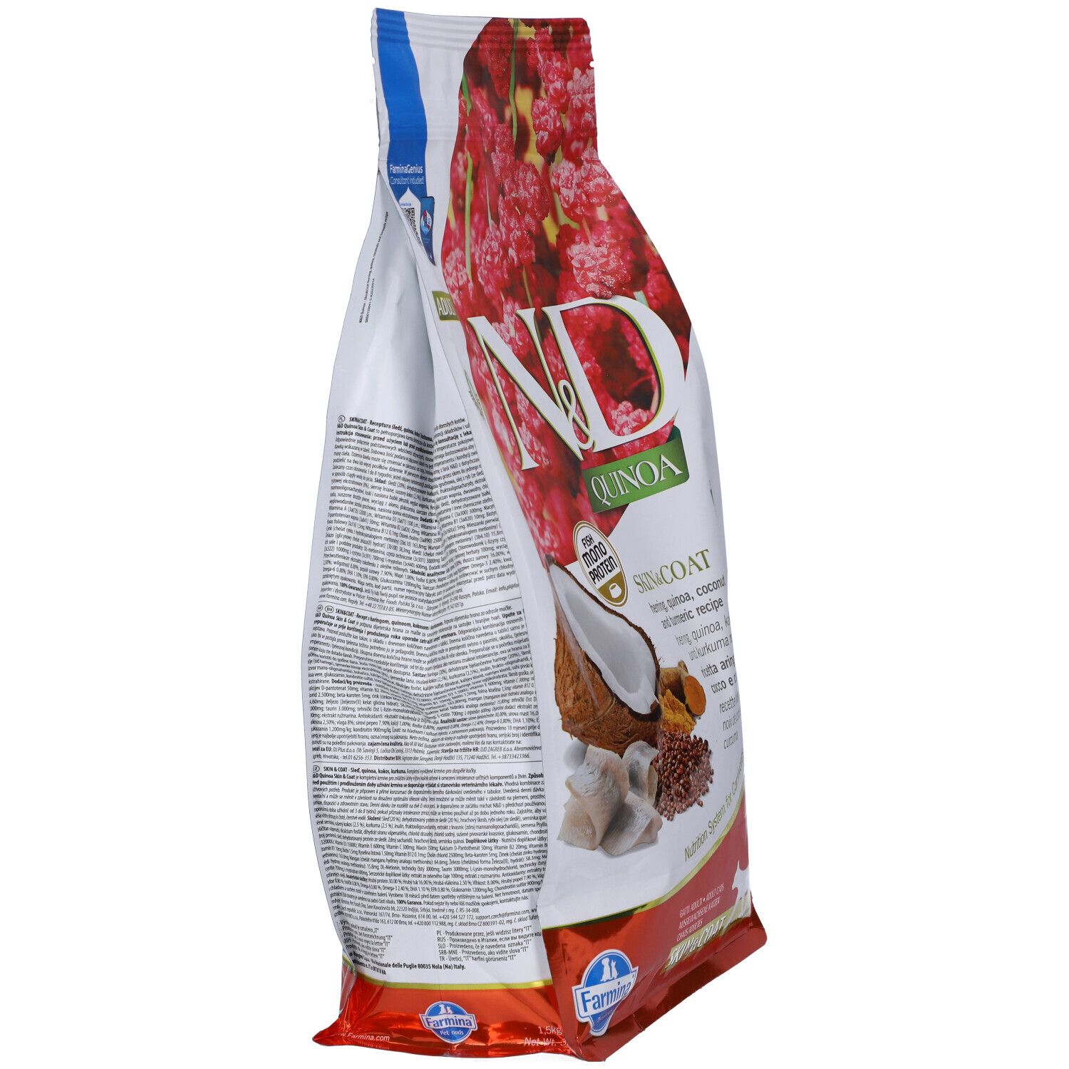 Trockenfutter Farmina N&D Quinoa Skin & Coat Hering - Katze Adult