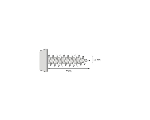Knauf plaatschroef LN 3,5 x 9 mm Verpakking = 100 stuks