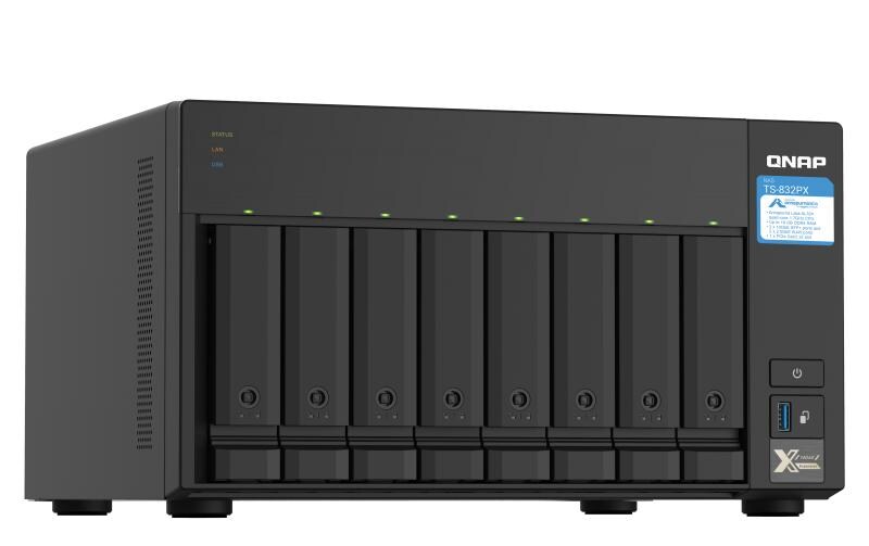 NAS TS-832PX-4G 8-bay<br>QNAP NAS TS-832PX-4G, 8-bay
