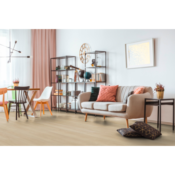 Laminaat Valley beige eiken met V-groef