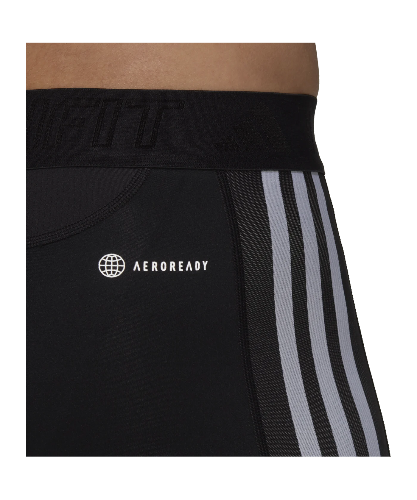 adidas Techfit 3-Stripes Training Long Tights Black