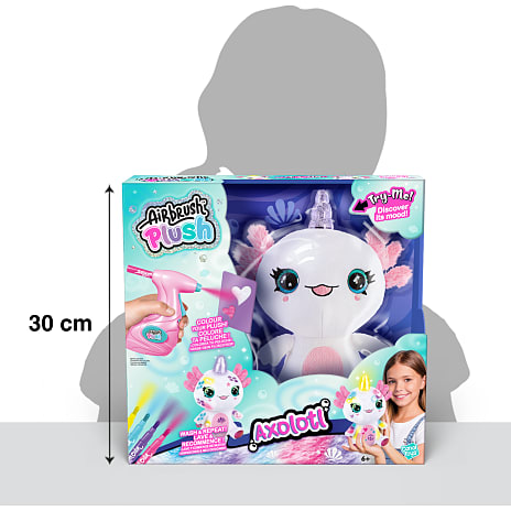 Airbrush Plush Axolotlcorn bamse 30 cm