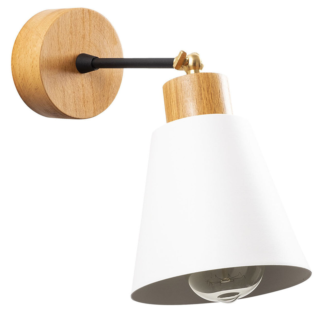 Opviq Applique murale Manavgat blanche  -  D. 14xh.25 cm