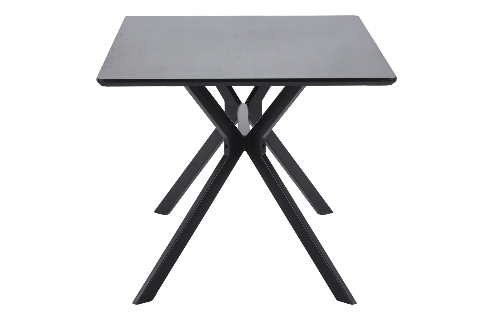 Eettafel Bruno rechthoek 160x90cm - zwart