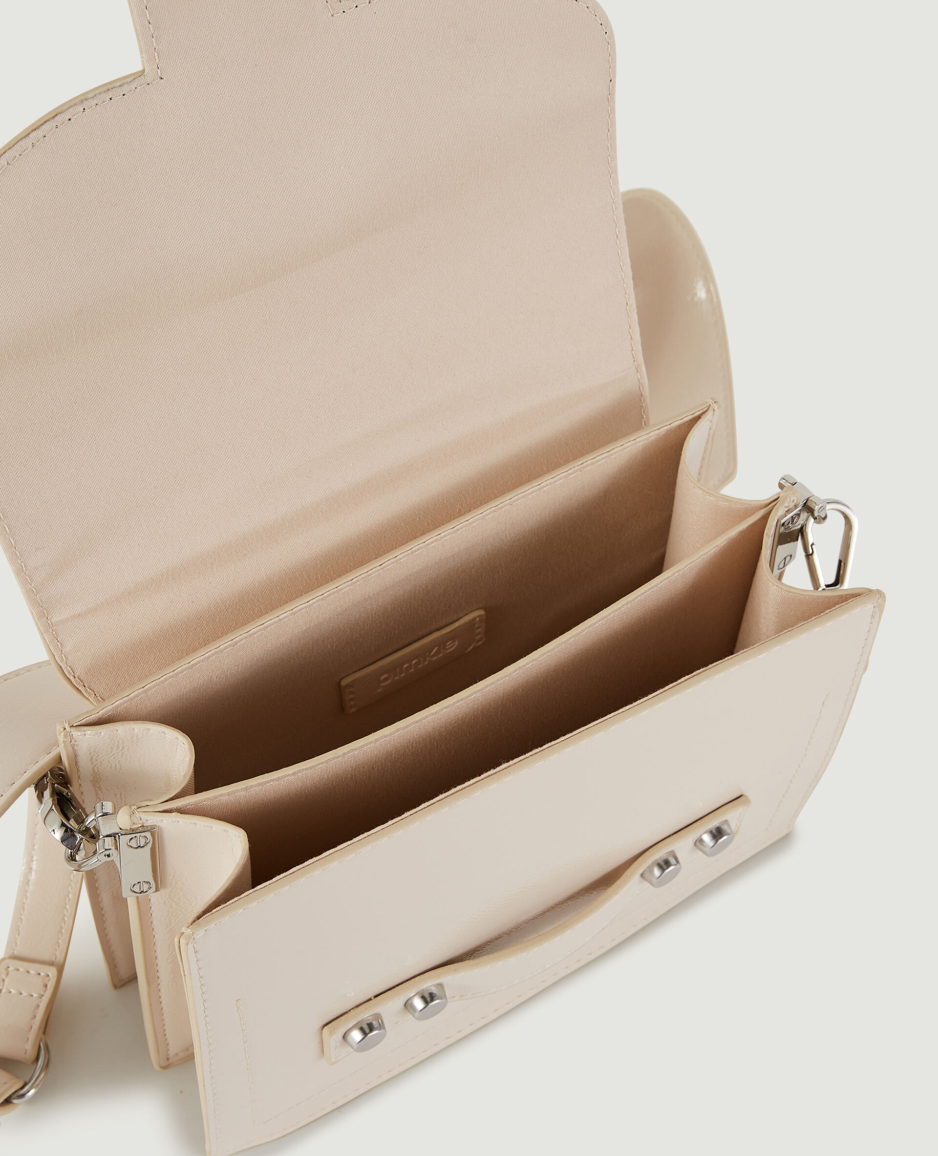 Sac boxy avec clous - Écru