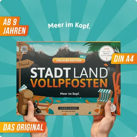 Denkriesen Stadt Land Vollpfosten - Urlaubs Edition 