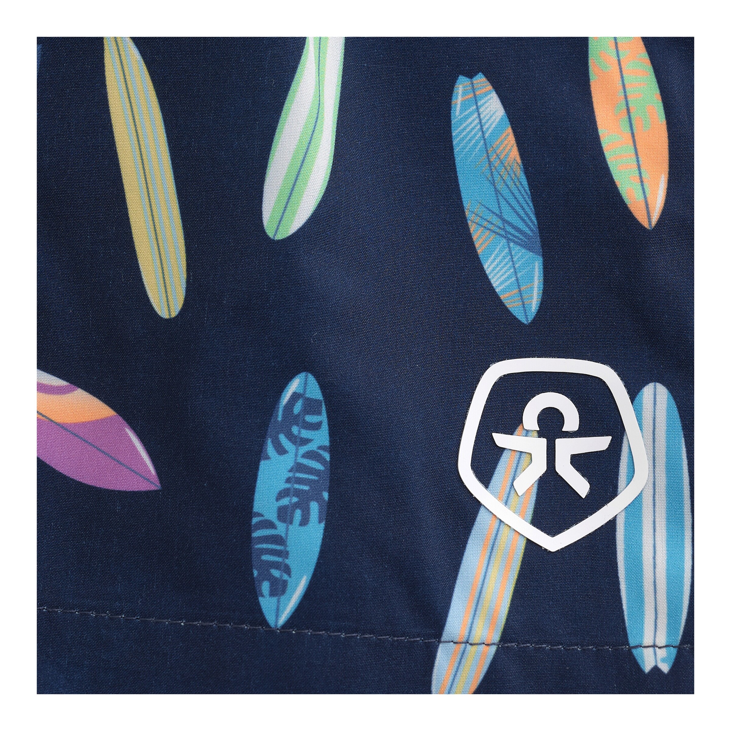 Colorkids Badeshorts Surfbretter marine/bunt