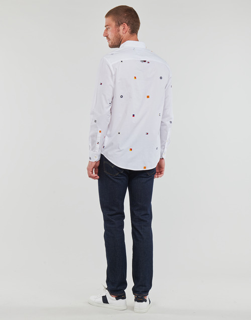 Tommy Jeans - TJM CLSC FLAG CRITTER SHIRT - Blanc