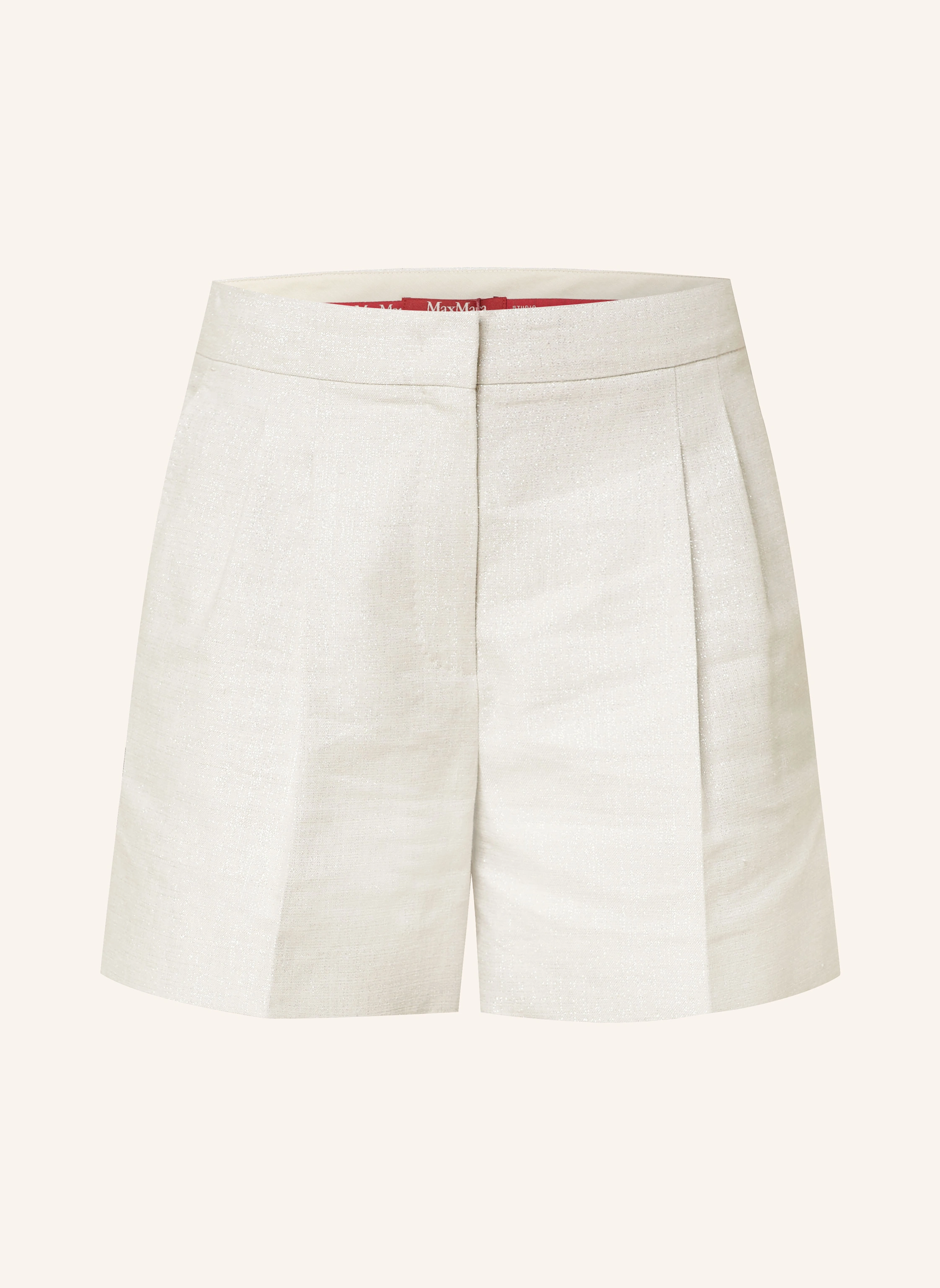 Max Mara STUDIO Shorts FAVILLA mit Leinen und Glitzergarn