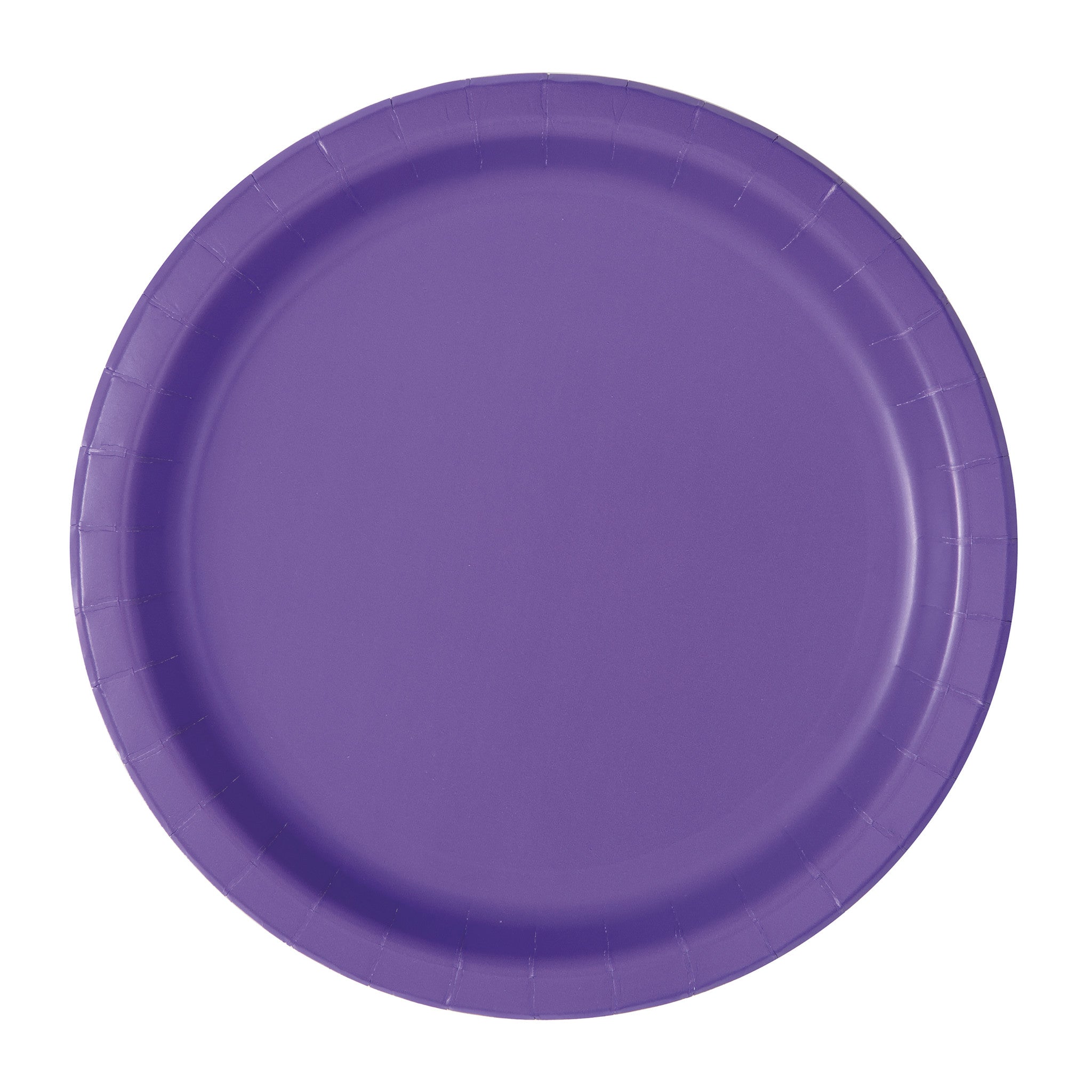 Paarse Borden Rond Neon 18cm 8st
