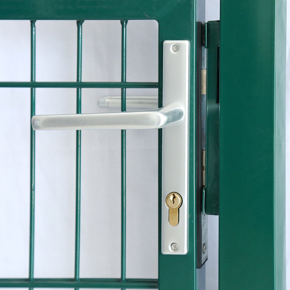 Home Deluxe - PORTARIUS Tuinpoort - Kleur: Groen, Hoogte 140 cm - incl. handgreep, slot en sleutel | Tuinpoort, opritpoort, binnenplaatspoort