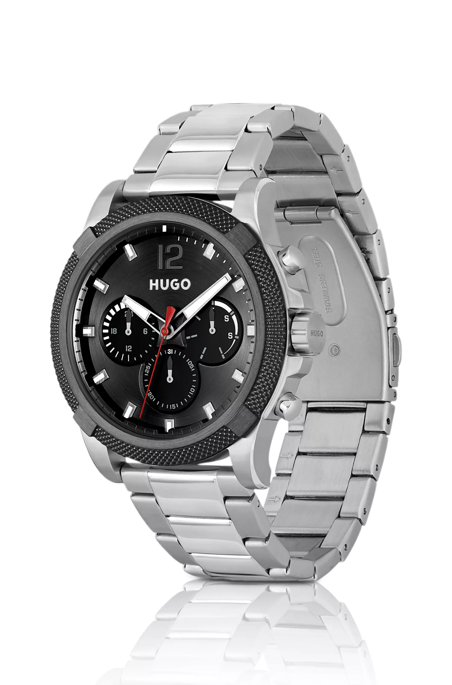 Relógio HUGO Red-Multi-eye com pulseira de elos