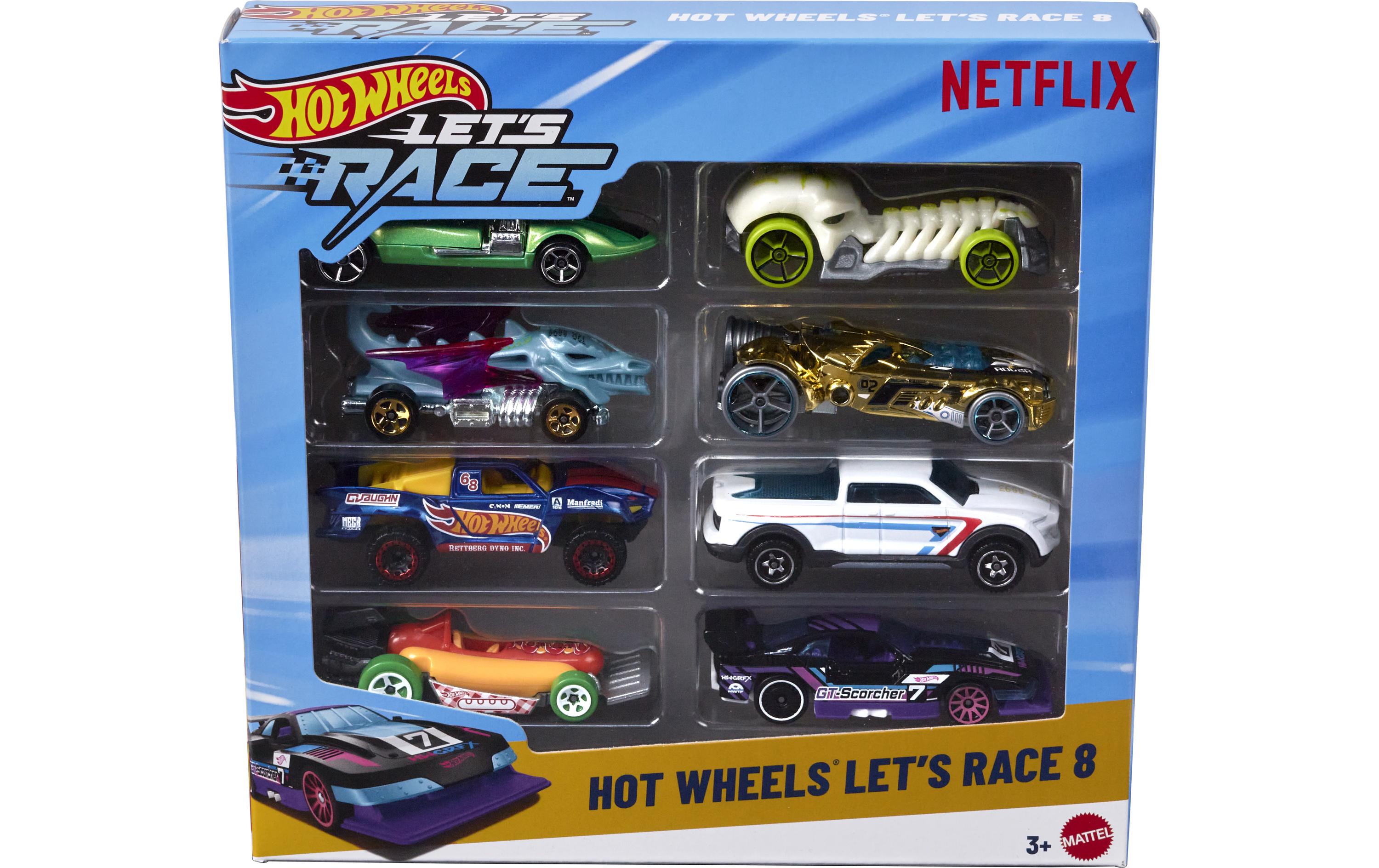 Action Cars Let's Race 8-PackFahrzeuge im Massstab 1:64