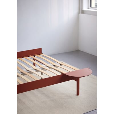 Nachttisch zu Bett 90–180, Rostrot