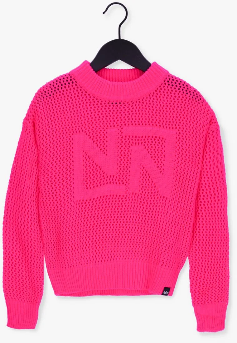 NIK & NIK roze nik & nik trui sonny neon pullover