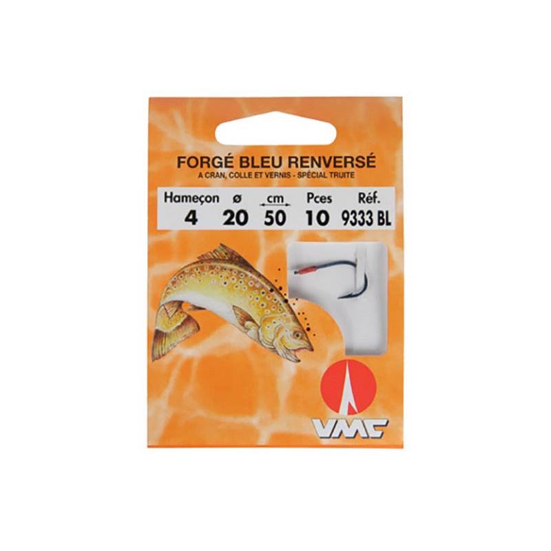 Hamecon Monte Truite Vmc Forge Bleu Renverse A Cran - Par 10