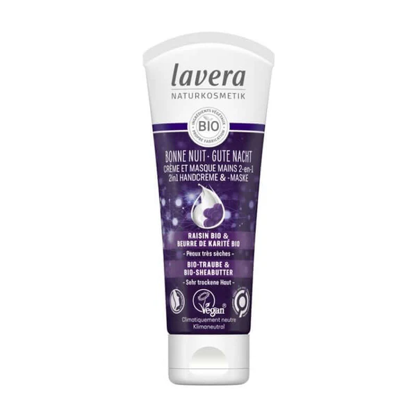 Lavera Bonne Nuit - Crème Et Masque Mains 2-en-1 75 ml