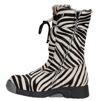Vintersko 08 Pony sebra Offwhite