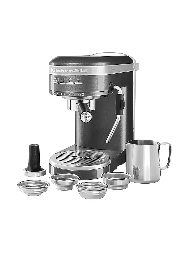 KITCHENAID Espressomaschine Artisan 5KES6503MS Medaillonsilber silber