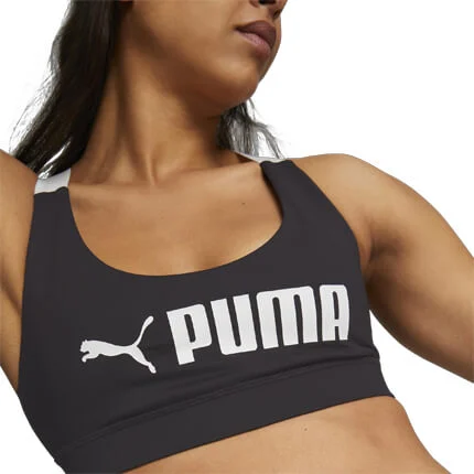 PumaMid Impact Puma Fit Bra - schwarz