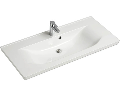 Pelipal Kumba badkamermeubelset (B x H x D): 167 x 200 x 51 cm, grafiet getextureerde fronten, 5-delige set inclusief mineraal gegoten wastafel, halfhoge kast, onderkast en bovenkast (99.1070225193)