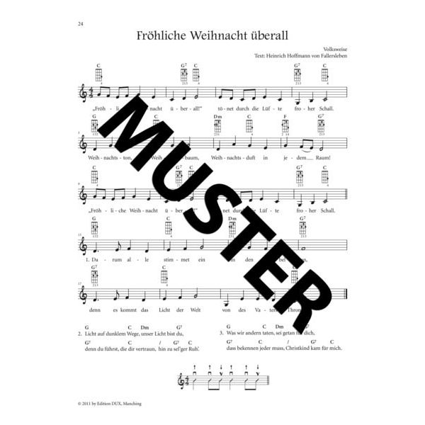 Edition Dux Weihnachten mit der Ukulele