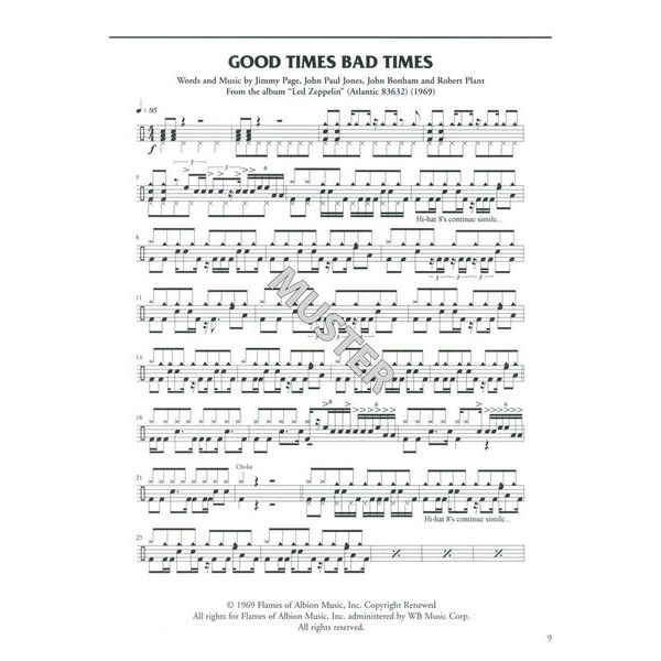 Alfred Music Publishing Drum Techniques Led Zeppelin