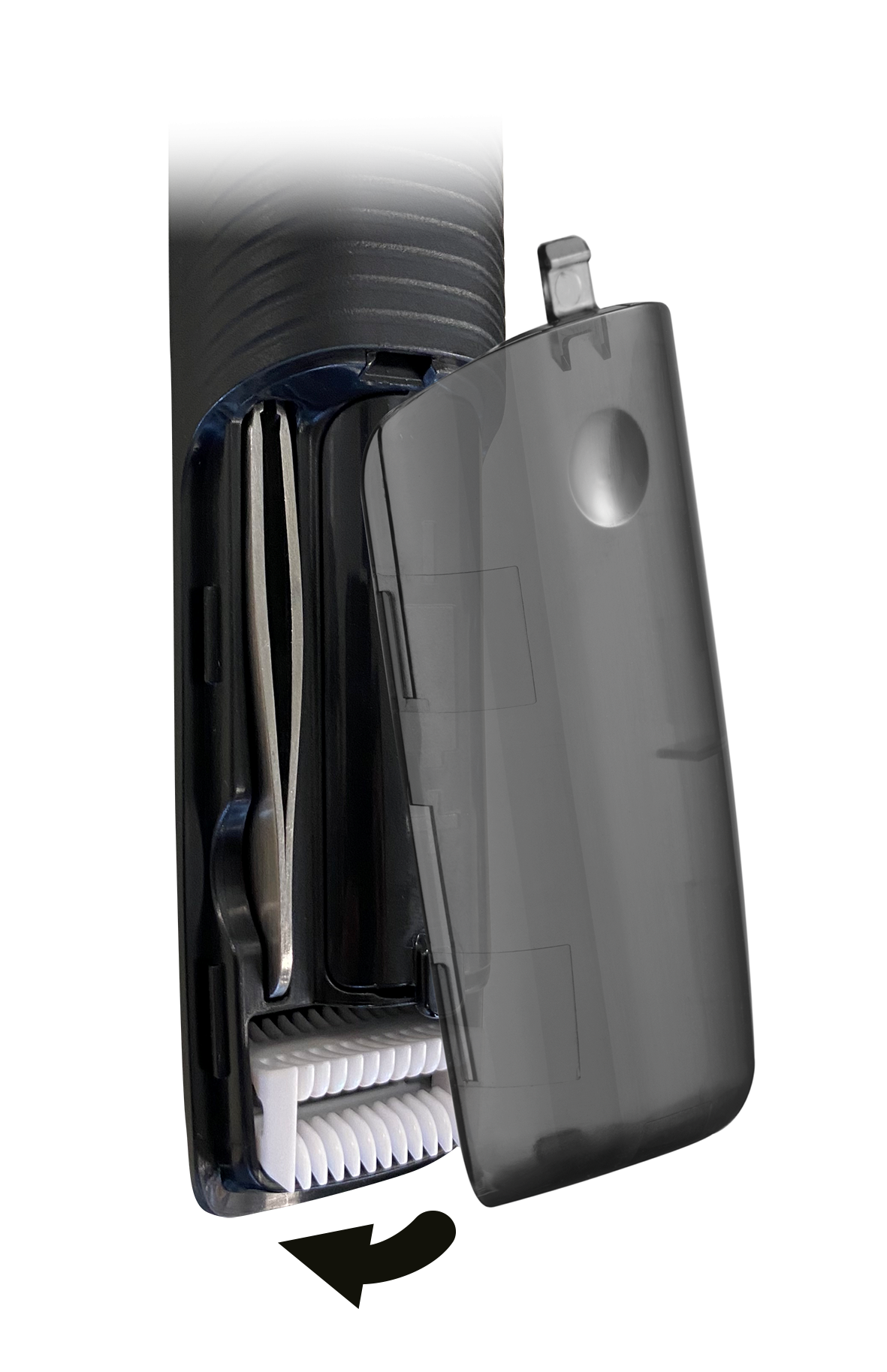 NE8000 Trim & Fit Detail Kit Hygiene Clipper Nasen- und Ohrenhaarschneider Elektrischer Rasierer Trimmer (43318560100) - Schwarz