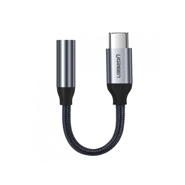 Adaptador 3,5 mm Mini Jack usb Type C Headphone 10CM Cinzento (30632) - 6957303836321 - 163711
