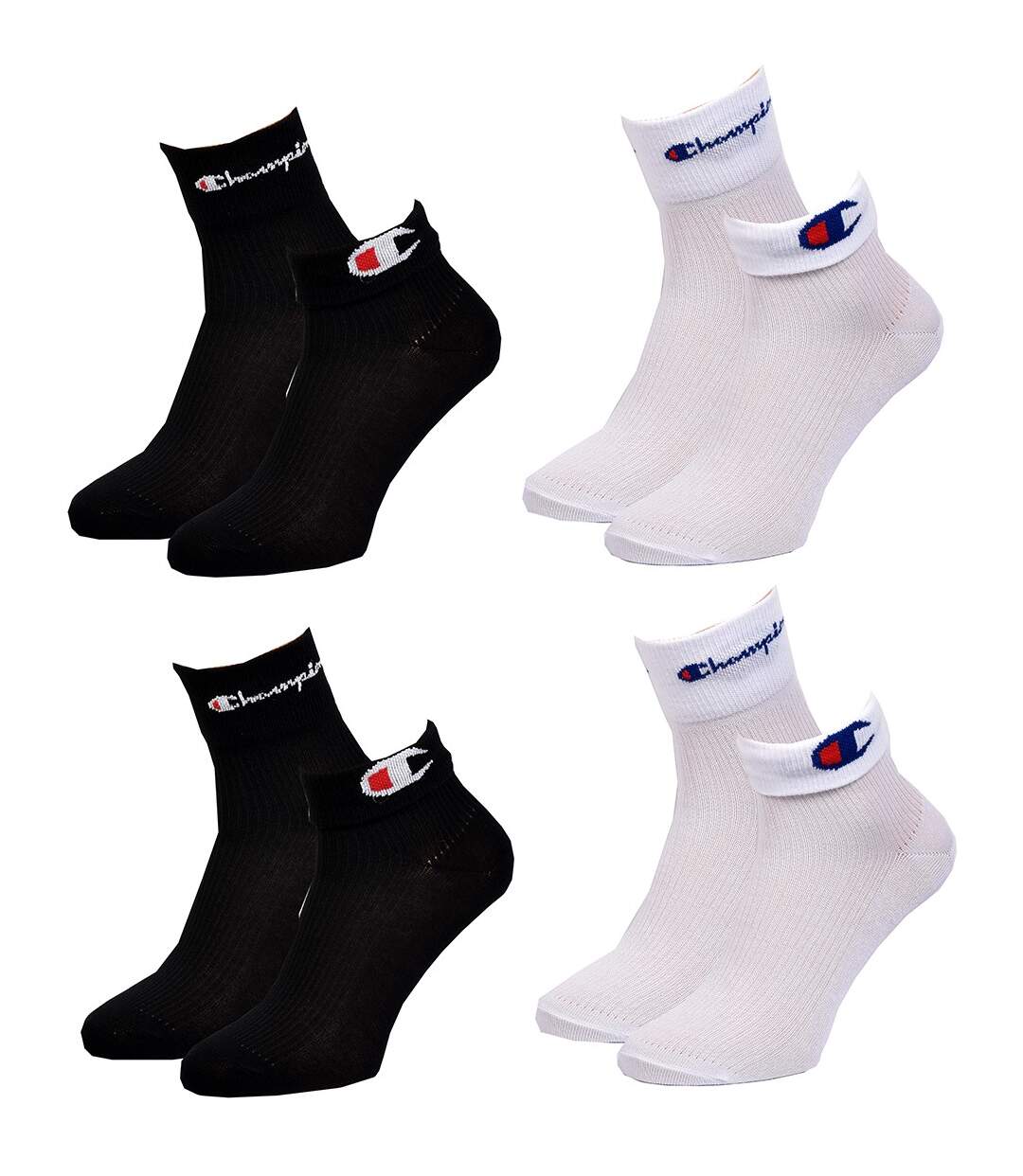 Chaussettes homme CHAMPION SPORT -Assortiment modèles photos selon arrivages- Pack de 4 paires Revers CHAMPION