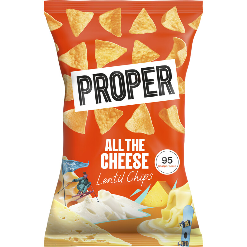 Proper All the cheese lentil chips