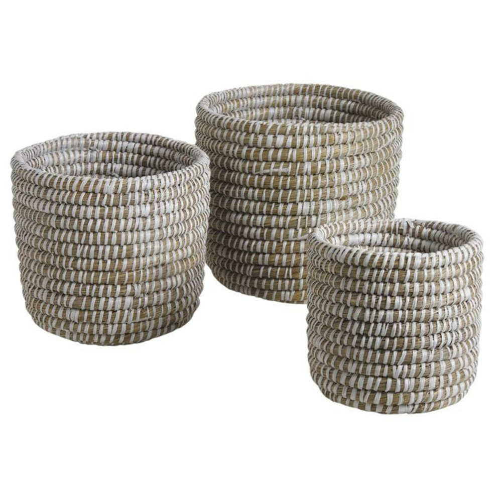 Cache pot jonc de mer pot de 25 cm