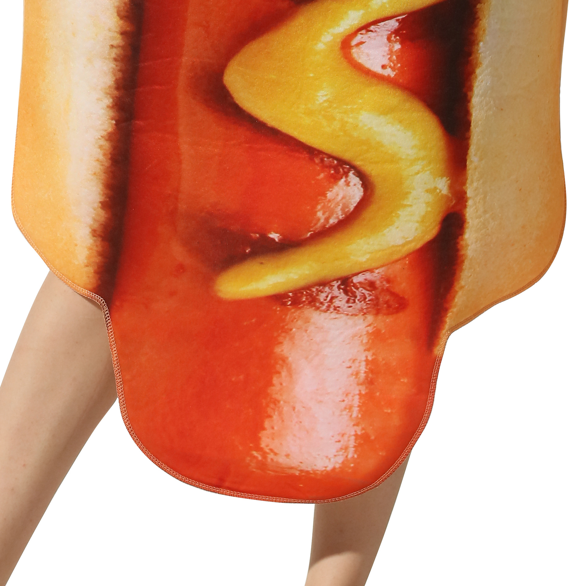 (175-180cm) Fasnachts Erwachsenen Kostüm Hot Dog Verkleidung für Motto Partys / Halloween - Bunt