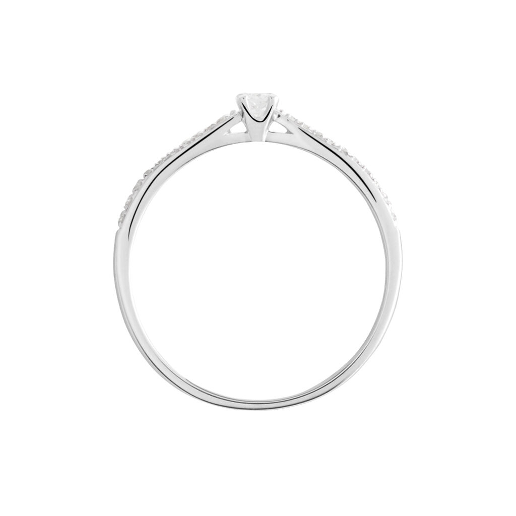 Bague Solitaire Hemera Or Blanc Diamant