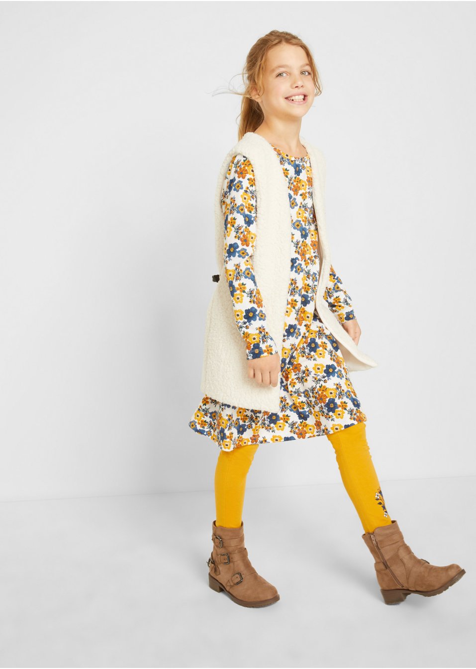 Lot de 2 robes en jersey coton fille