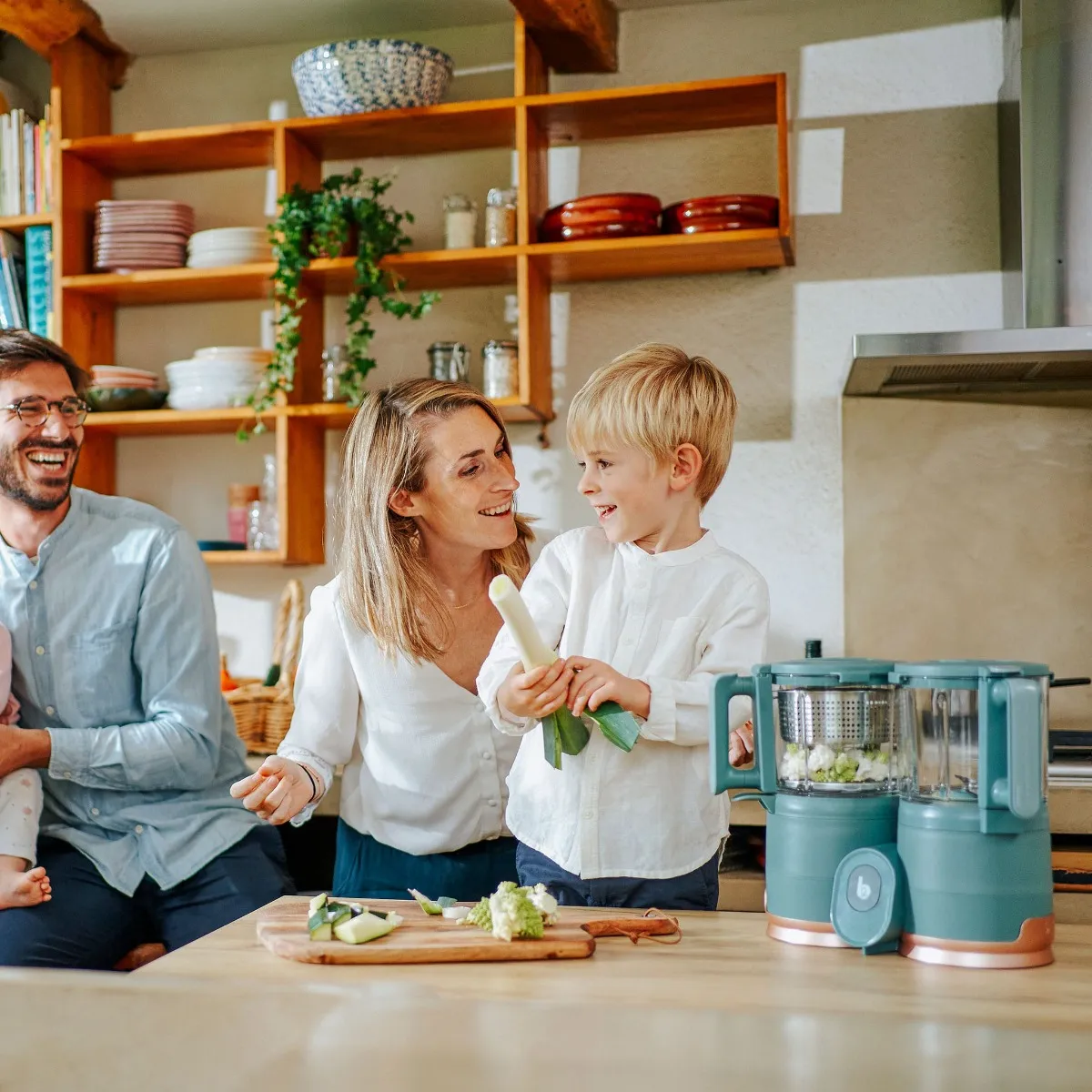 Babymoov Station Repas Duo Nutribaby en Vitre - Vert