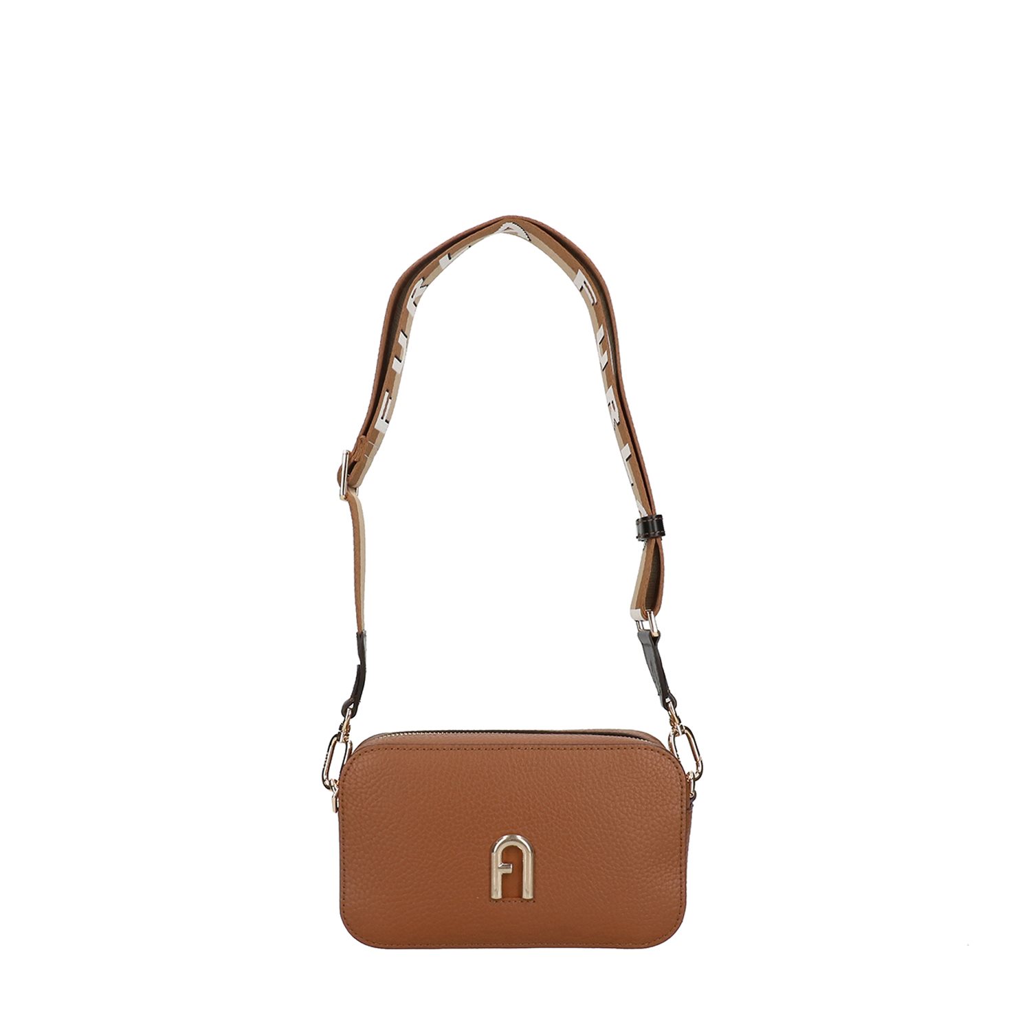 Furla Primula Mini C.Body Webbing Strap cognac