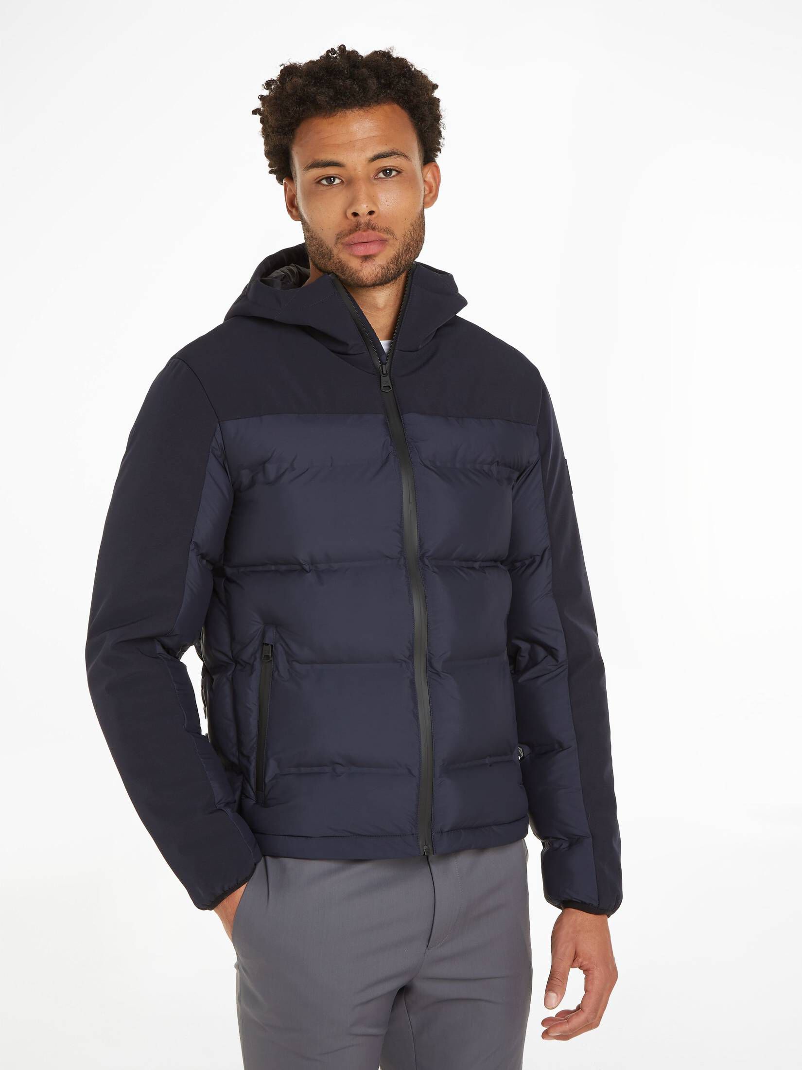 CALVIN KLEIN| Herren Steppjacke MIX MEDIA QUILT