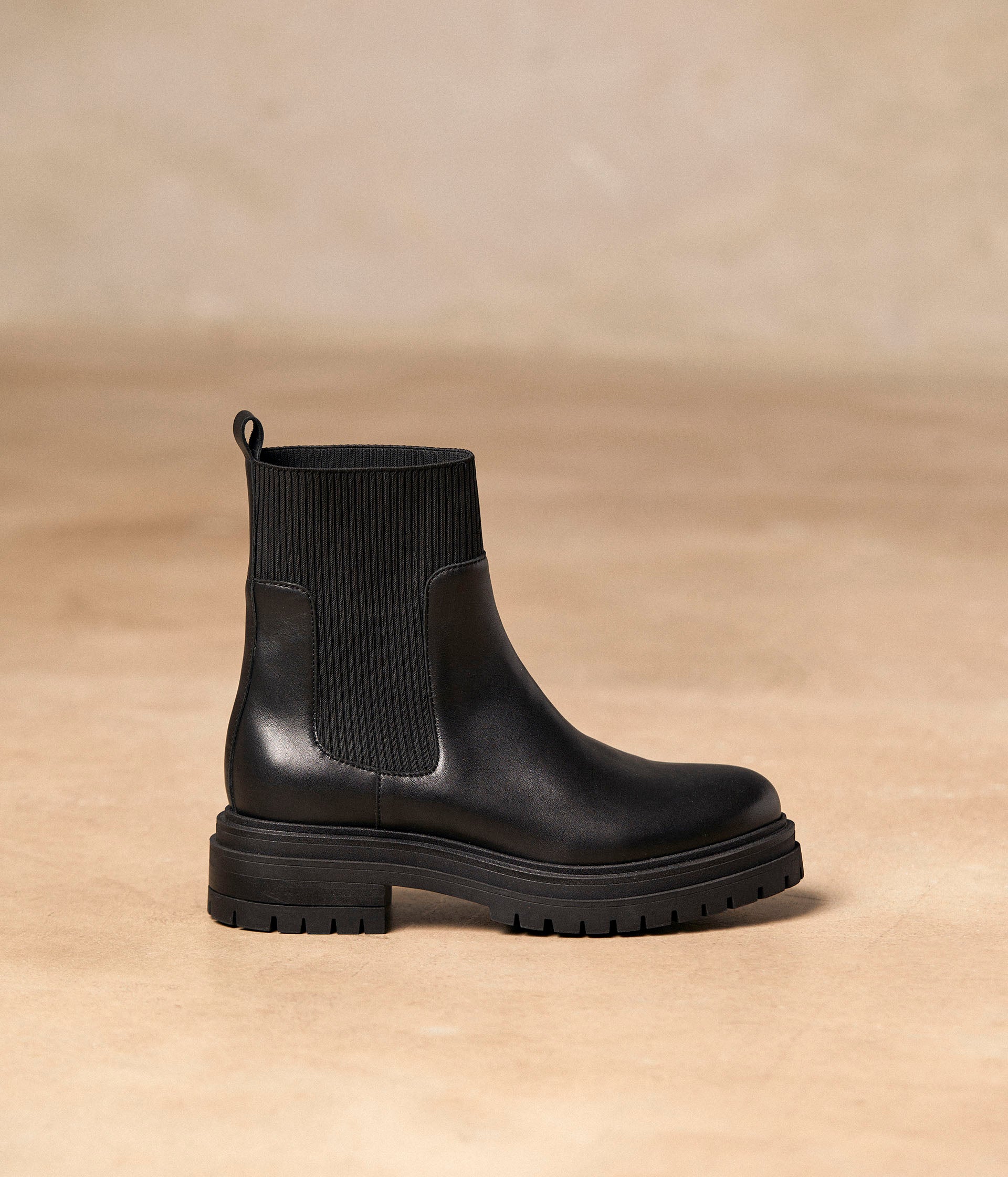 Boots chaussettes noires Anika
