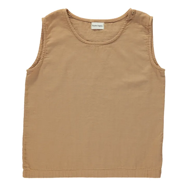 Poudre Organic Débardeur Double Gaze Ceylan | Camel