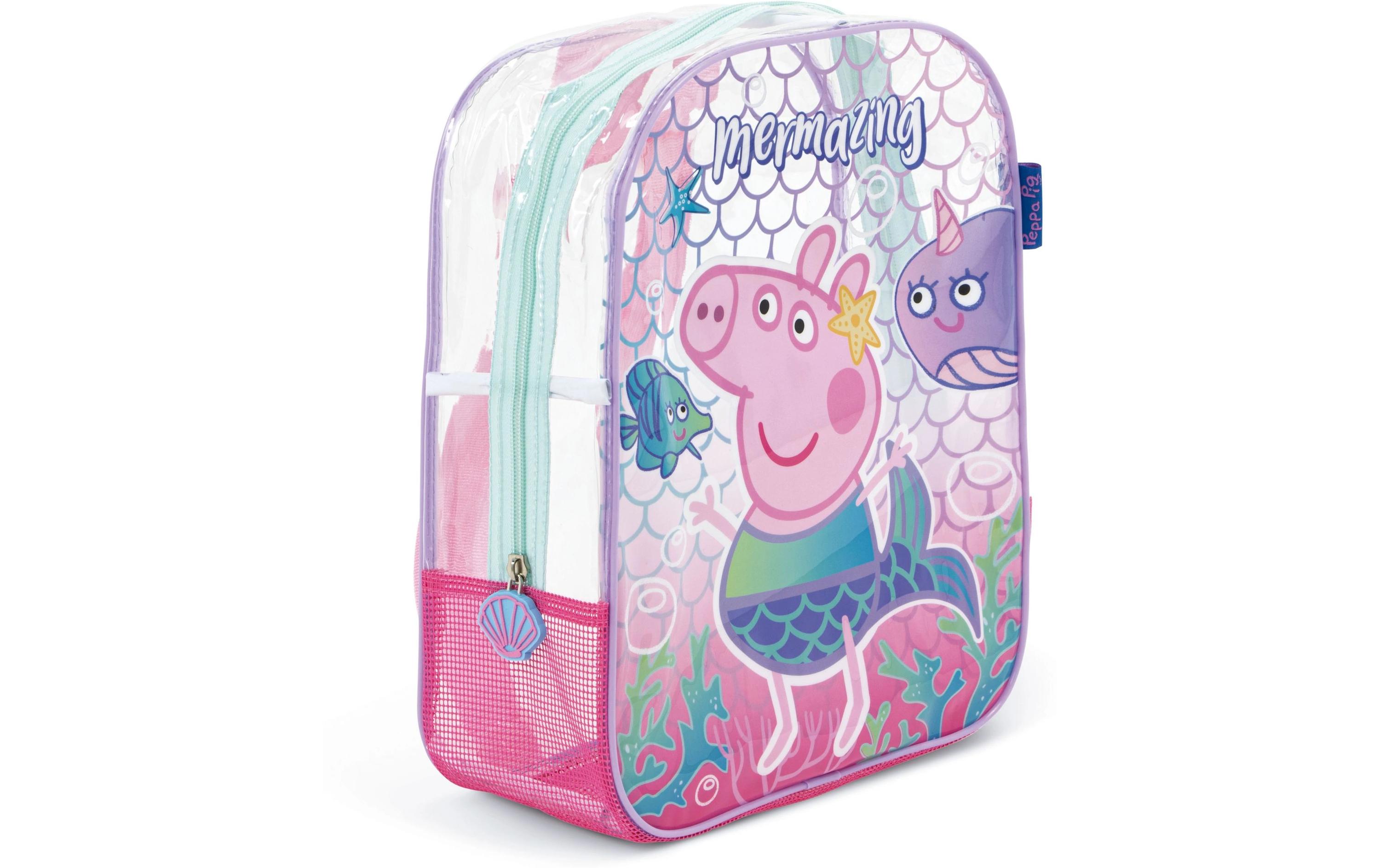 Rucksack Peppa Pig 31 x 25 x 23 cmTransparenter Strandrucksack