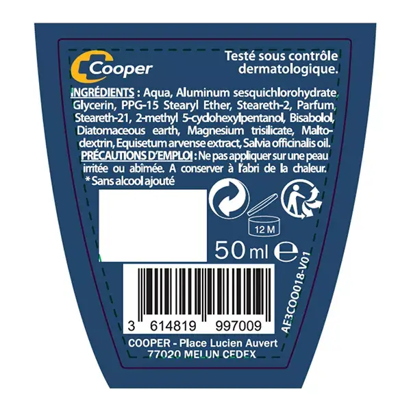 Etiaxil Déodorant Anti-Transpirant Men Contrôle 48h Roll-On 50ml
