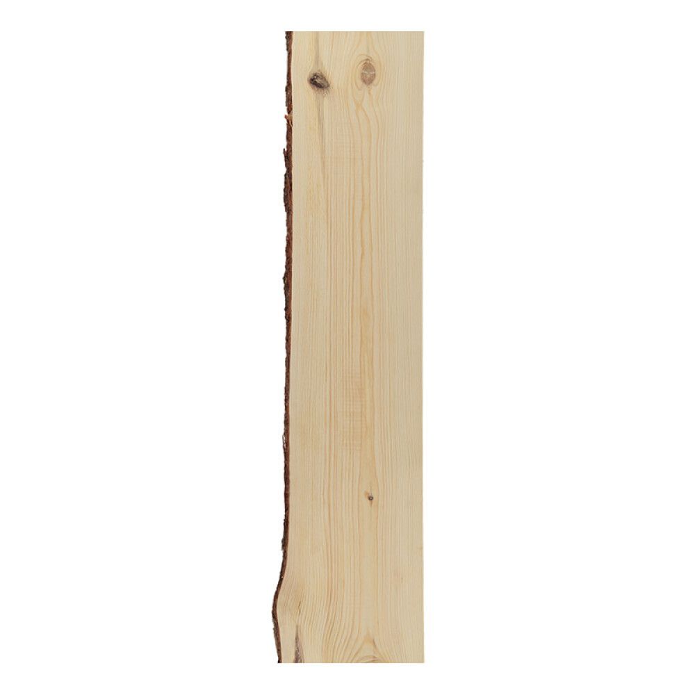 HYLLEPLATE EN RETT KANT 26X200-250X2000MM FURU