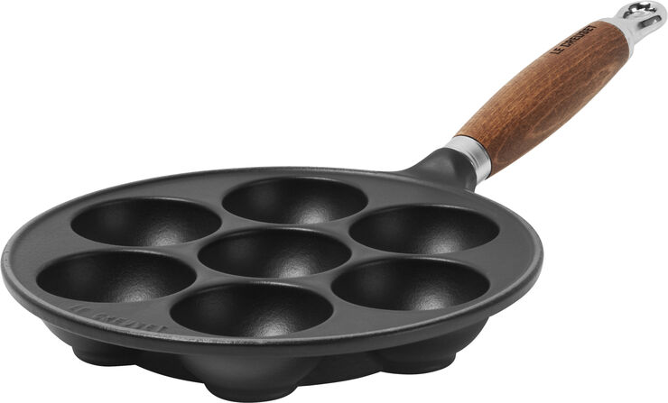 Le Creuset Æbleskivepande i Støbejern 20cm Matte Black Matte black