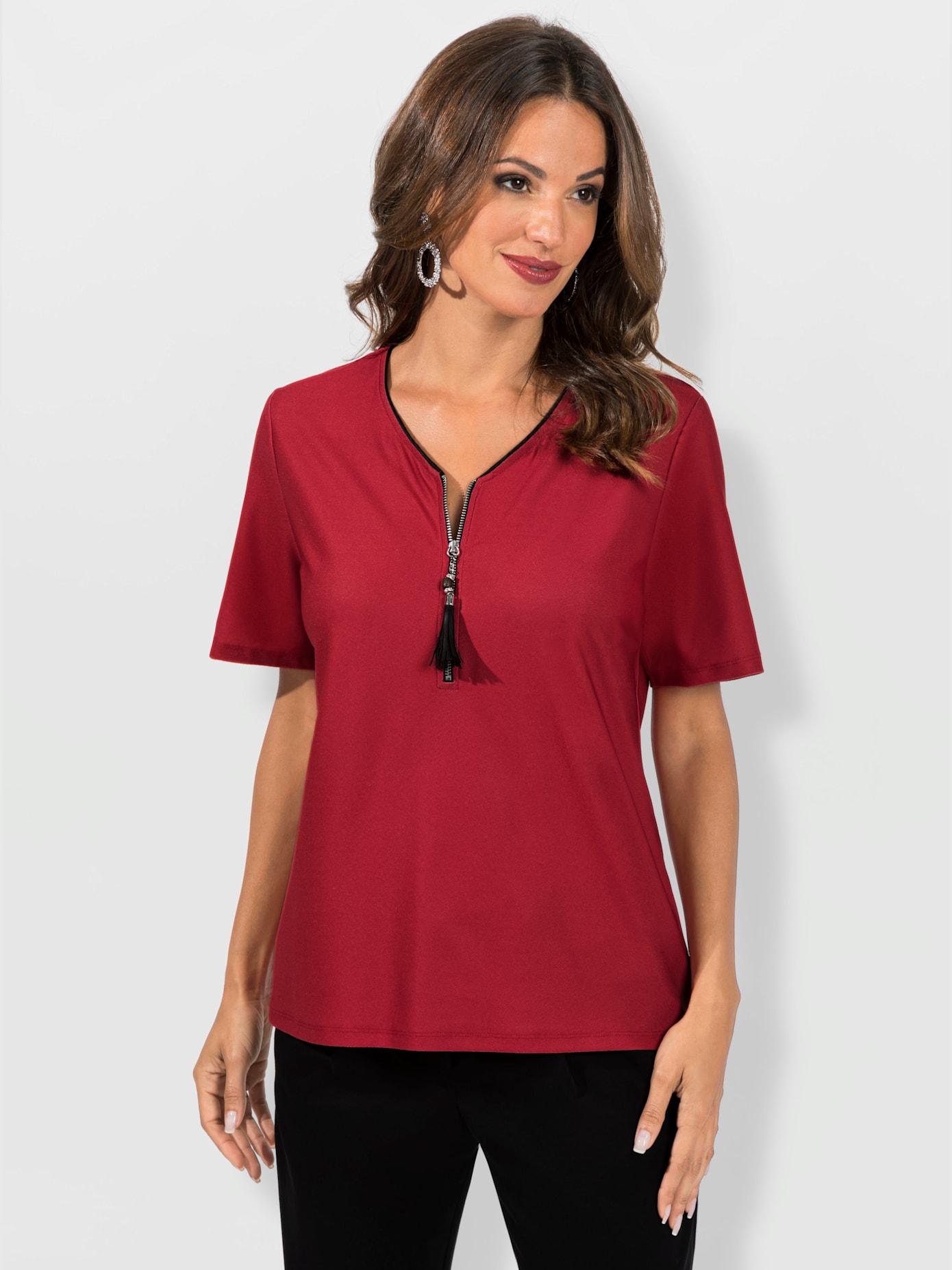 T-shirt glissière tendance