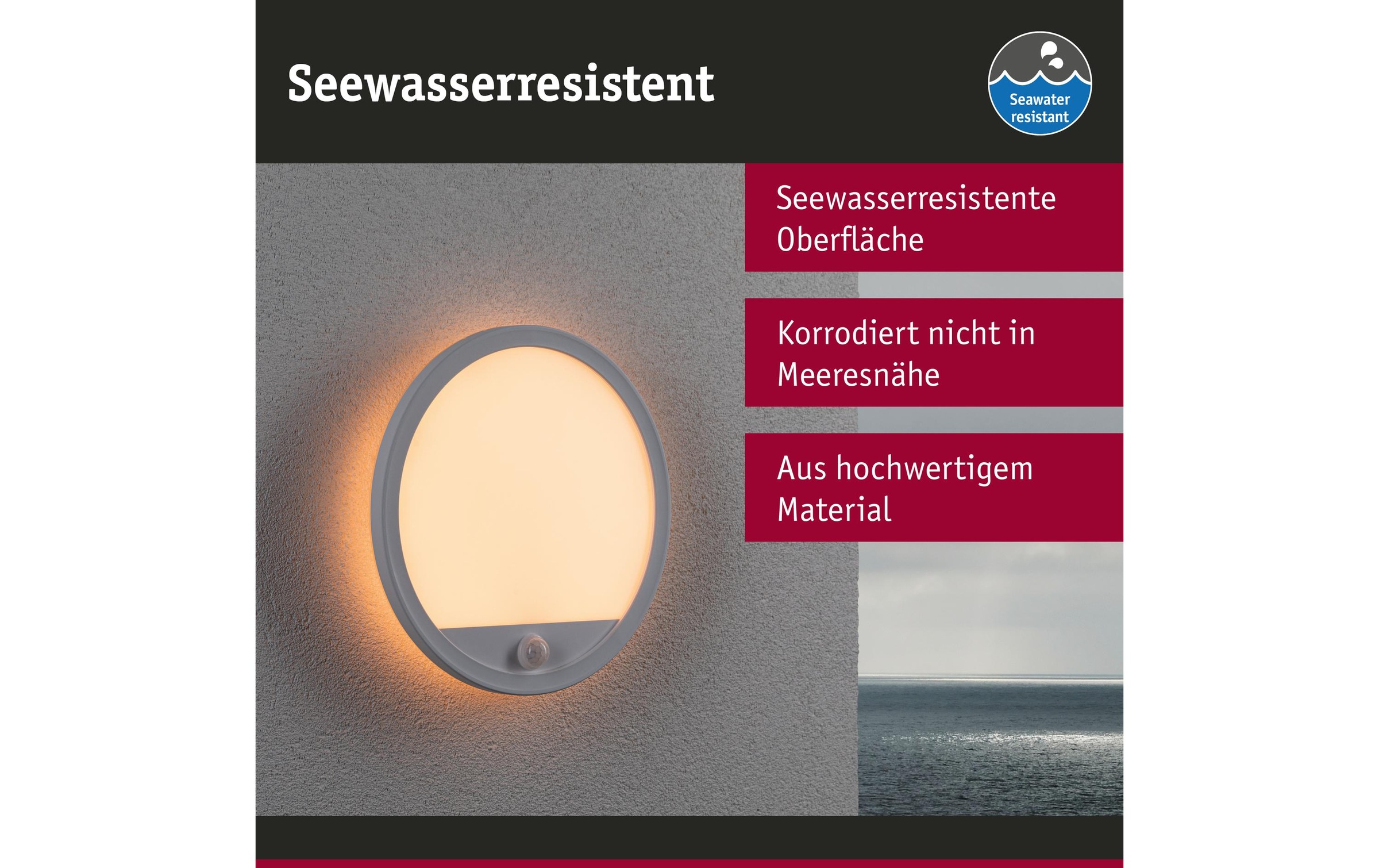 Paulmann Wandleuchte »Lamina, Rund,«