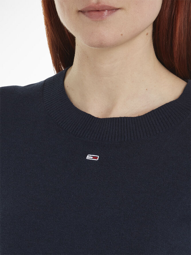 Tommy Hilfiger TJW ESSENTIAL CREW NECK SWEATER Dark night navy