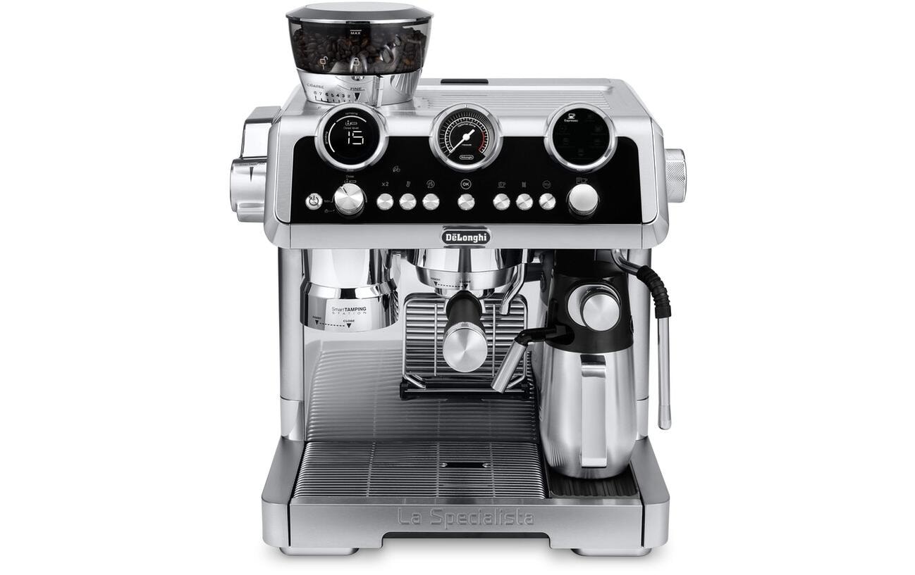 Siebträgermaschine La Specialista Maestro EC9865.M Silber<br>Espressomaschine mit Siebträger und integriertem Mahlwerk